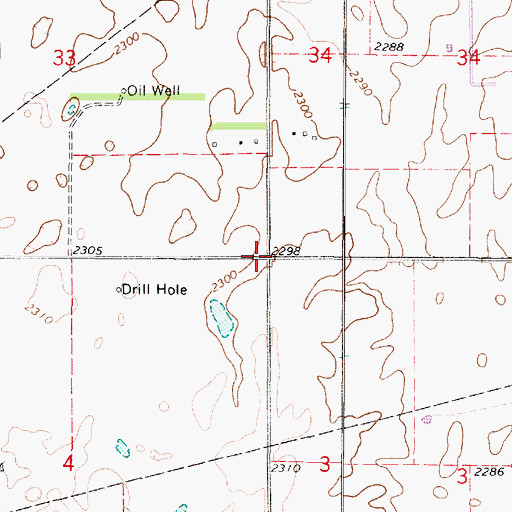 Topographic Map of Township of Martin (historical), KS