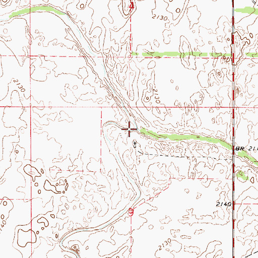 Topographic Map of East Fork Rattlesnake Creek, KS