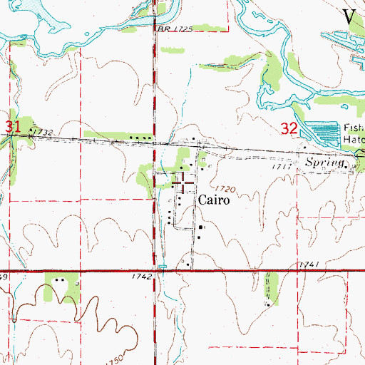 Topographic Map of Cairo, KS