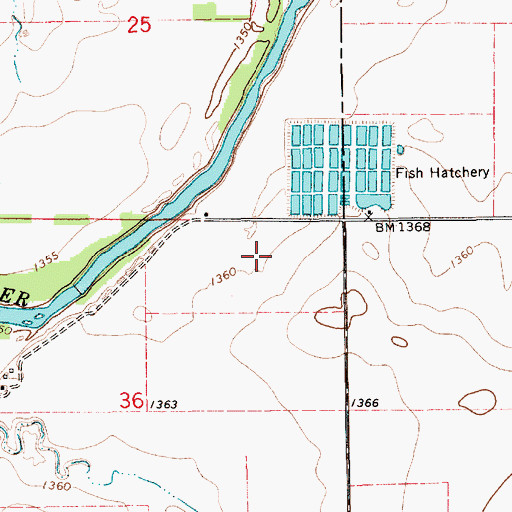 Topographic Map of Smoots Creek, KS