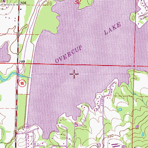 Topographic Map of Caney Creek, AR