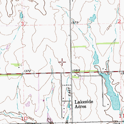 Topographic Map of Magdalen Catholic School, KS
