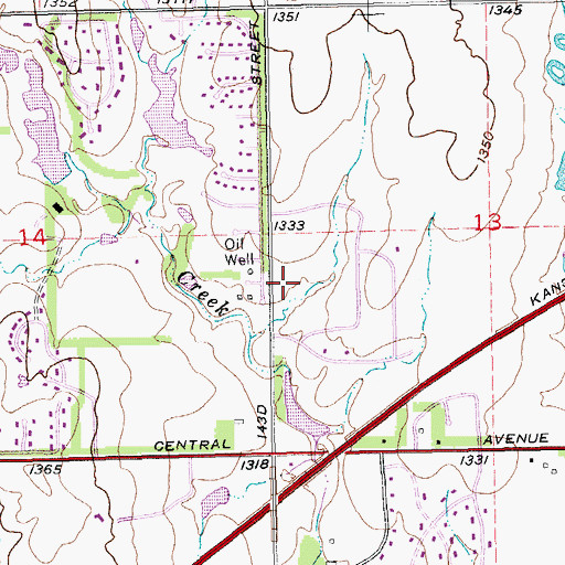 Topographic Map of Township of Minneha, KS