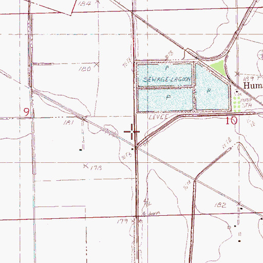 Topographic Map of Caney Creek, AR
