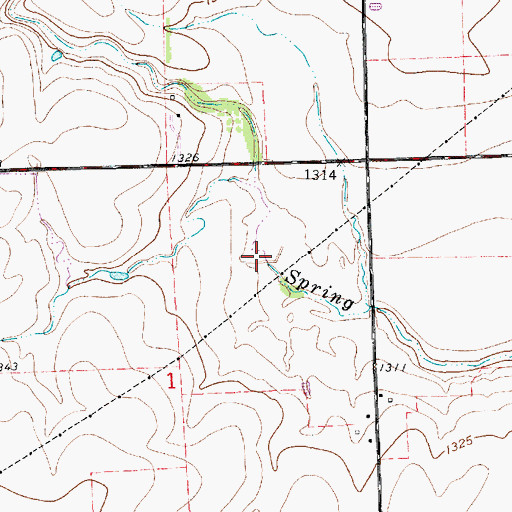 Topographic Map of Wise Lake, KS