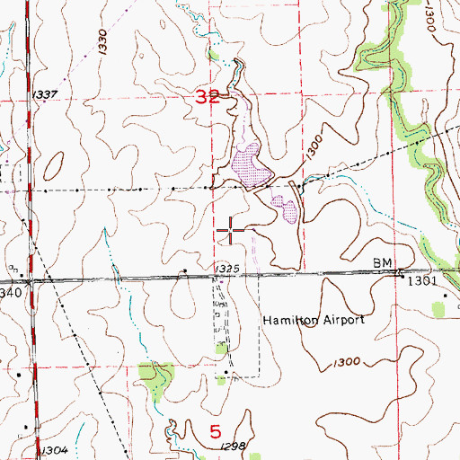 Topographic Map of Saint Mary Elementary School, KS