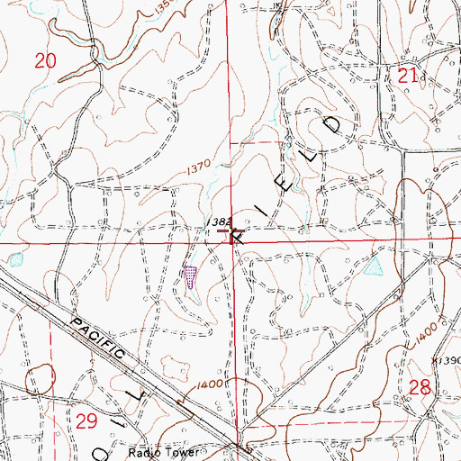 Topographic Map of El Dorado Oil Field, KS