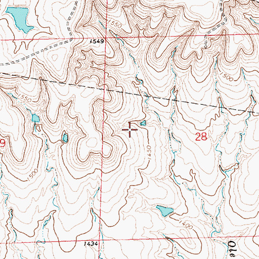 Topographic Map of Township of Salem, KS