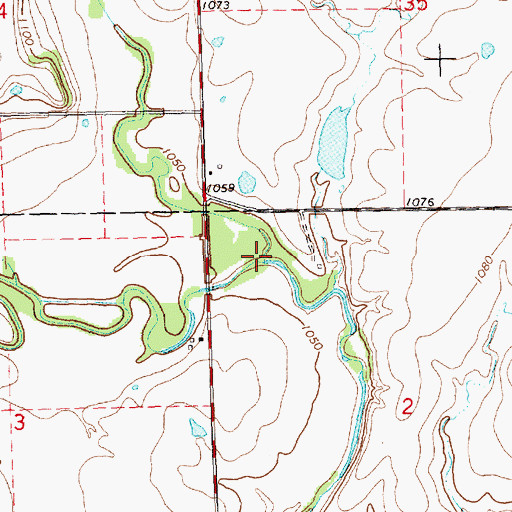 Topographic Map of Chelsea Township, KS