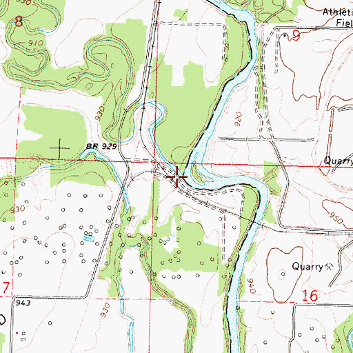 Topographic Map of Owl Creek, KS