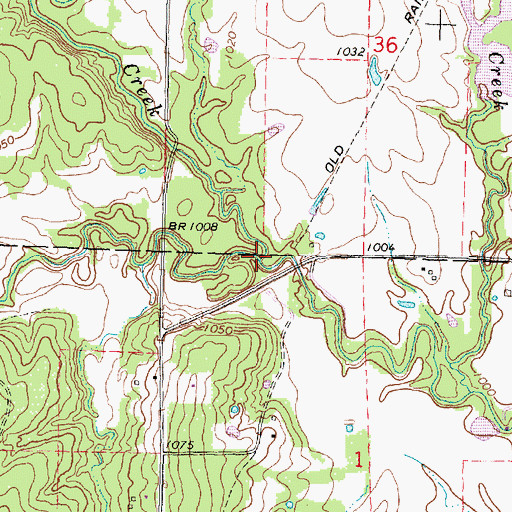 Topographic Map of North Owl Creek, KS