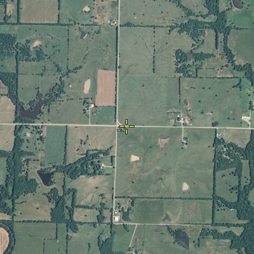 Aerial/Satellite Image of Crescent School, KS