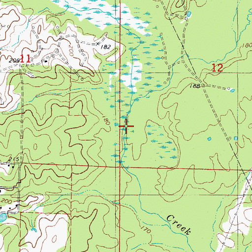 Topographic Map of Cany Creek, AR