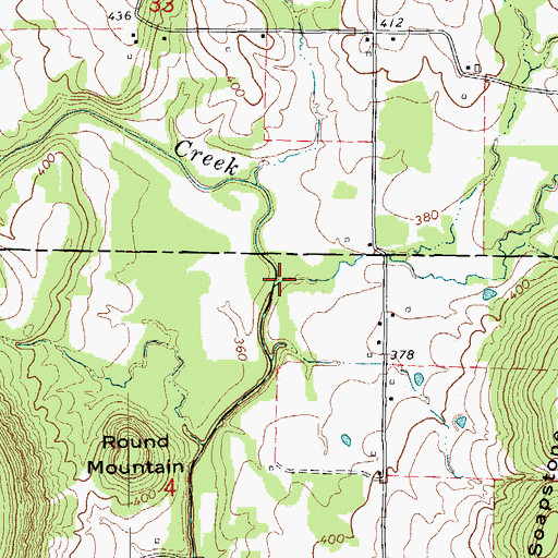 Topographic Map of Caplener Branch, AR