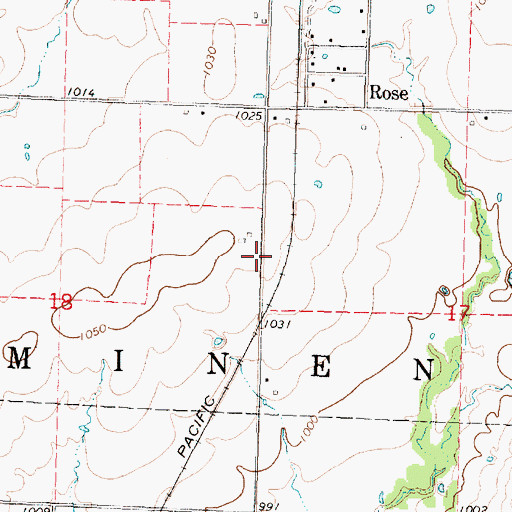 Topographic Map of Township of Eminence (historical), KS