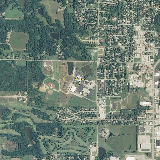 Aerial/Satellite Image of Fort Scott Community College, KS
