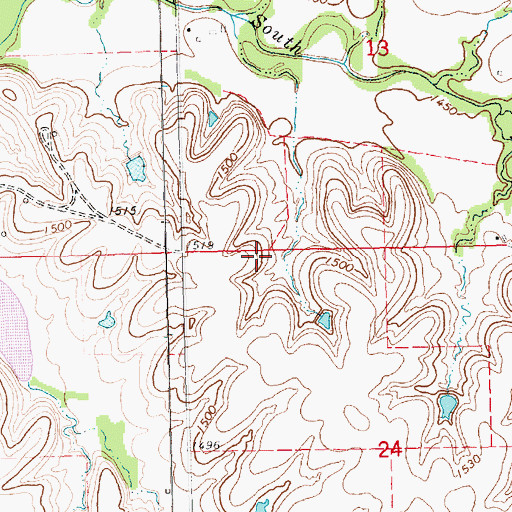 Topographic Map of Township of Glencoe, KS