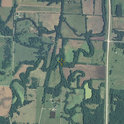Aerial/Satellite Image of Bone Creek, KS