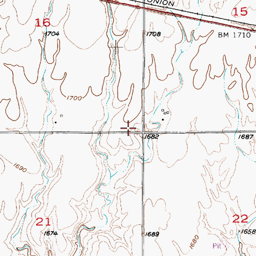 Topographic Map of Township of Plymouth, KS