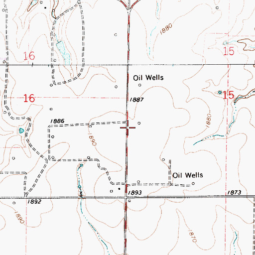 Topographic Map of Township of Fairfield, KS