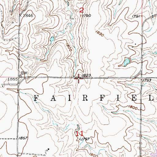 Topographic Map of Trapp School, KS