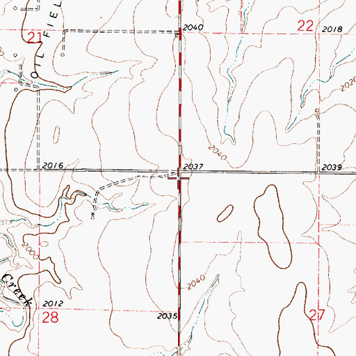 Topographic Map of Township of Illinois, KS