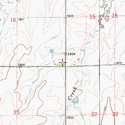 Topographic Map of Township of Union, KS