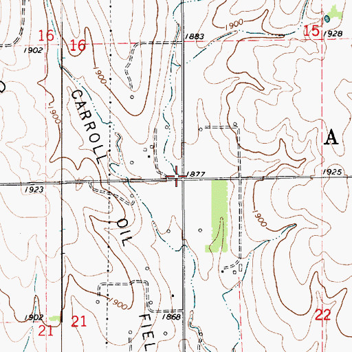 Topographic Map of Township of Albion, KS