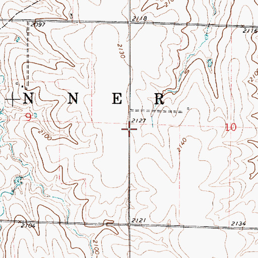 Topographic Map of Township of Banner, KS