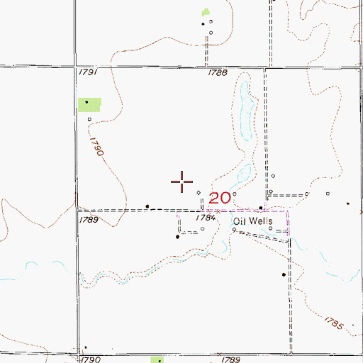 Topographic Map of Township of Lakin, KS