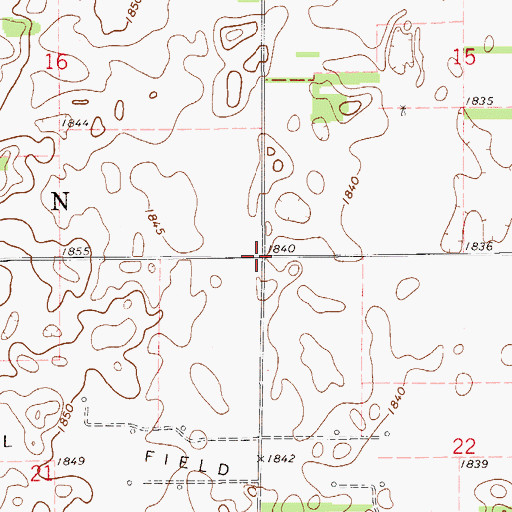 Topographic Map of Township of Byron, KS