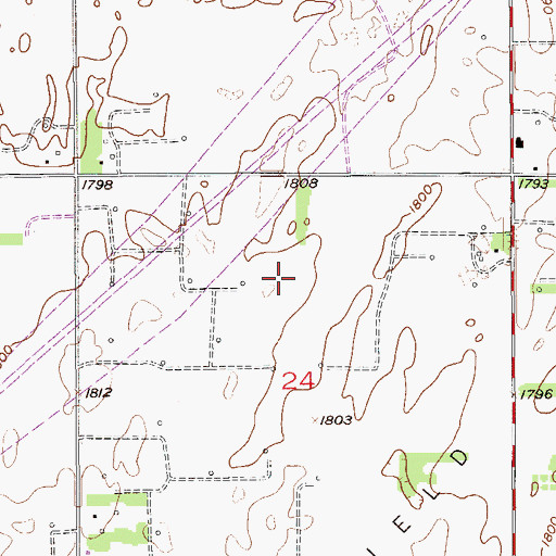 Topographic Map of Township of Comanche, KS