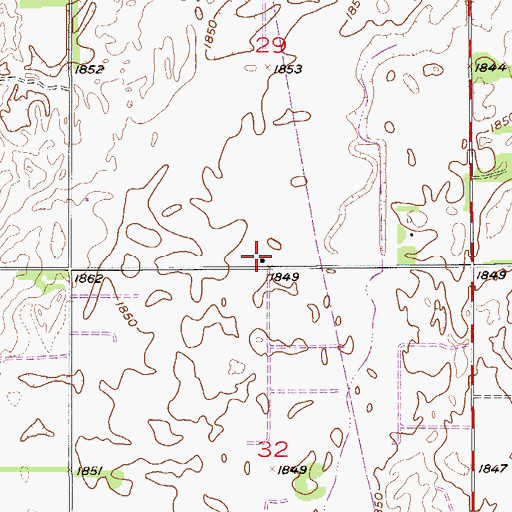 Topographic Map of Bellville School, KS