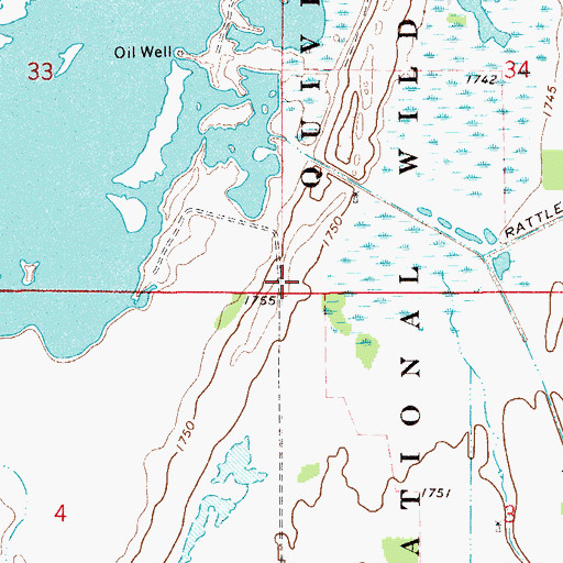 Topographic Map of Township of Putnam, KS