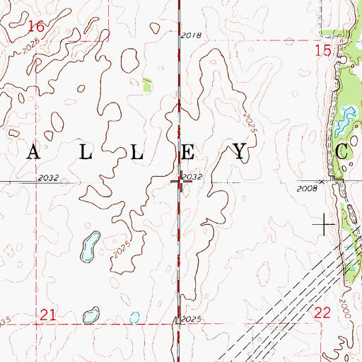 Topographic Map of Township of Valley Center, KS