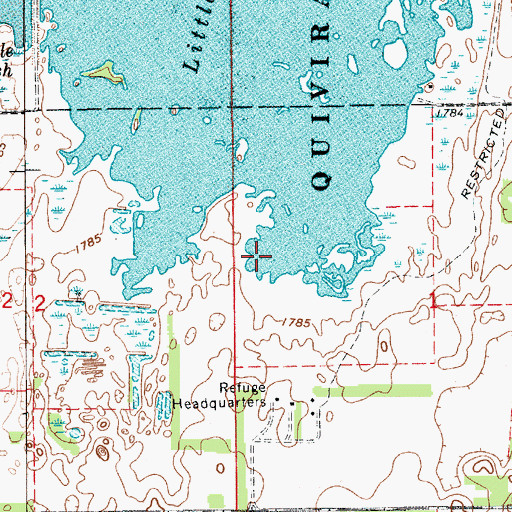 Topographic Map of Little Salt Marsh, KS