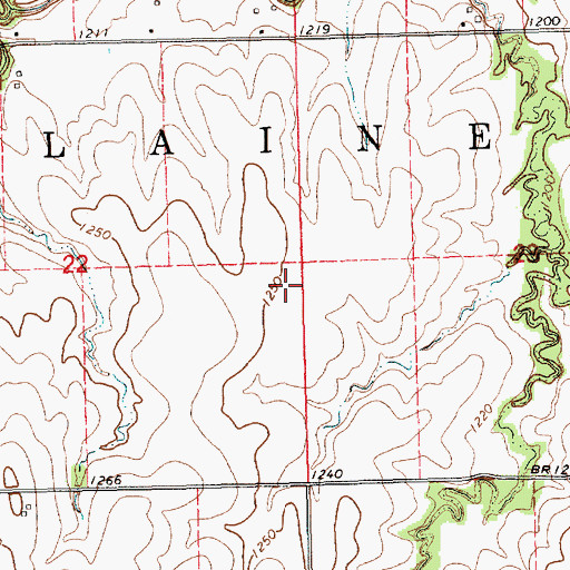 Topographic Map of Township of Blaine, KS