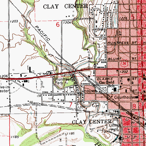 Topographic Map of Spring Creek, KS