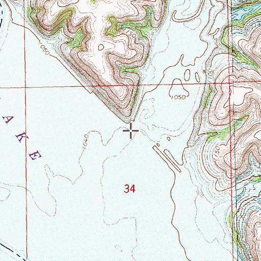 Topographic Map of Carnahan Creek, KS