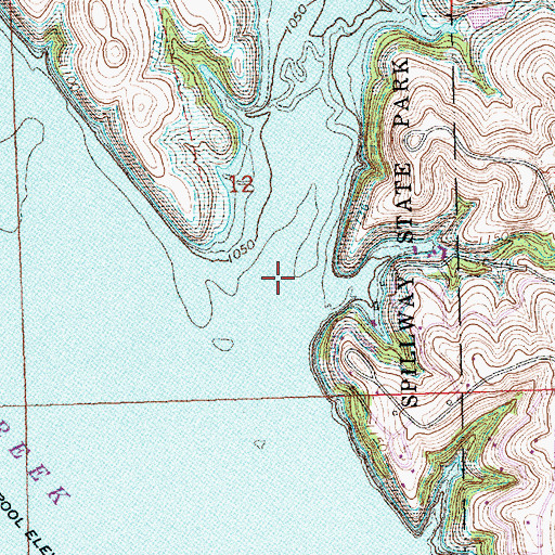 Topographic Map of McIntire Creek, KS