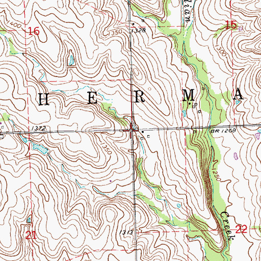 Topographic Map of Township of Sherman, KS