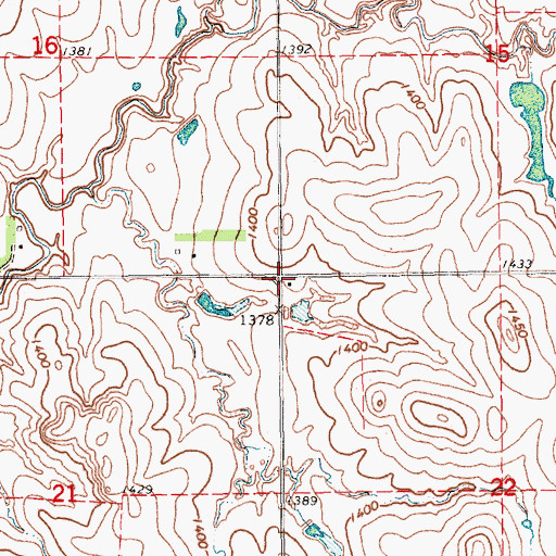 Topographic Map of Township of Sherman, KS