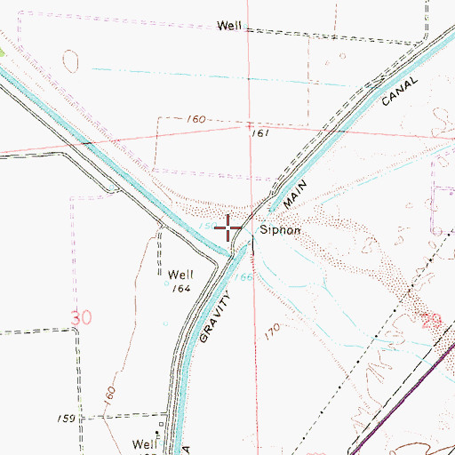 Topographic Map of Fortuna Wash, AZ