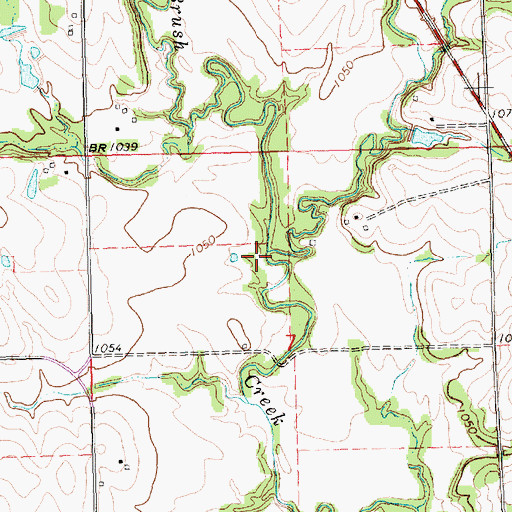Topographic Map of Boxelder Creek, KS