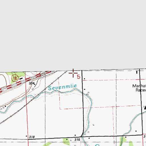 Topographic Map of Township of Ogden, KS