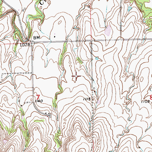 Topographic Map of Township of Zeandale, KS