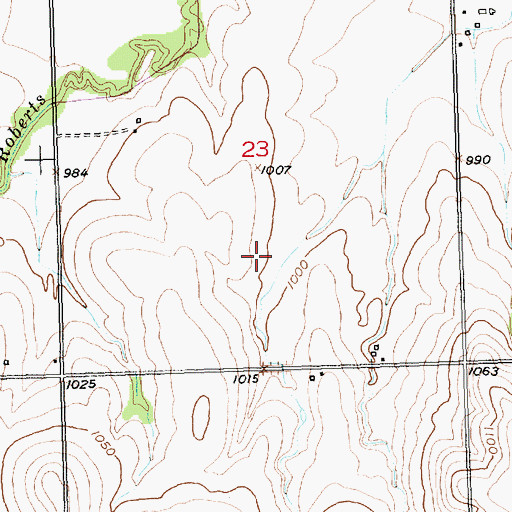 Topographic Map of Township of Kaw, KS