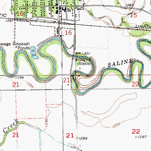 Topographic Map of Township of Morton, KS