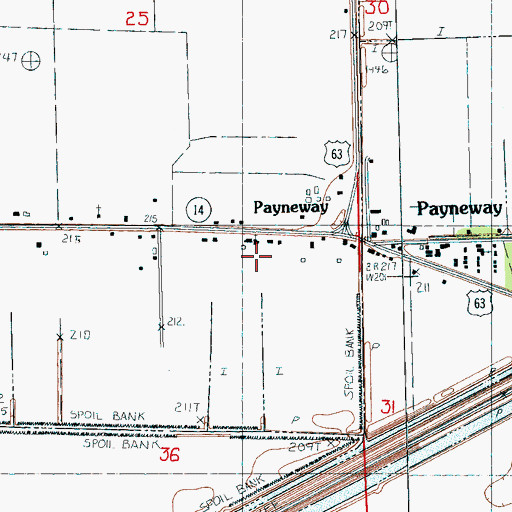 Topographic Map of Centerview Church, AR