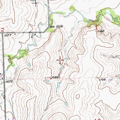 Topographic Map of Freeman Cemetery, KS
